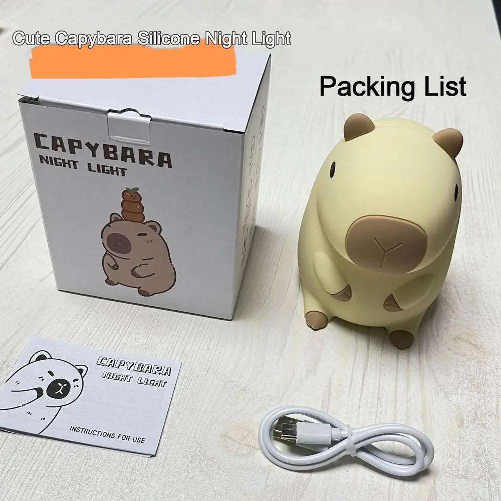 Capybara Touch Control Soft Silicone Lamp - Zaey.shop