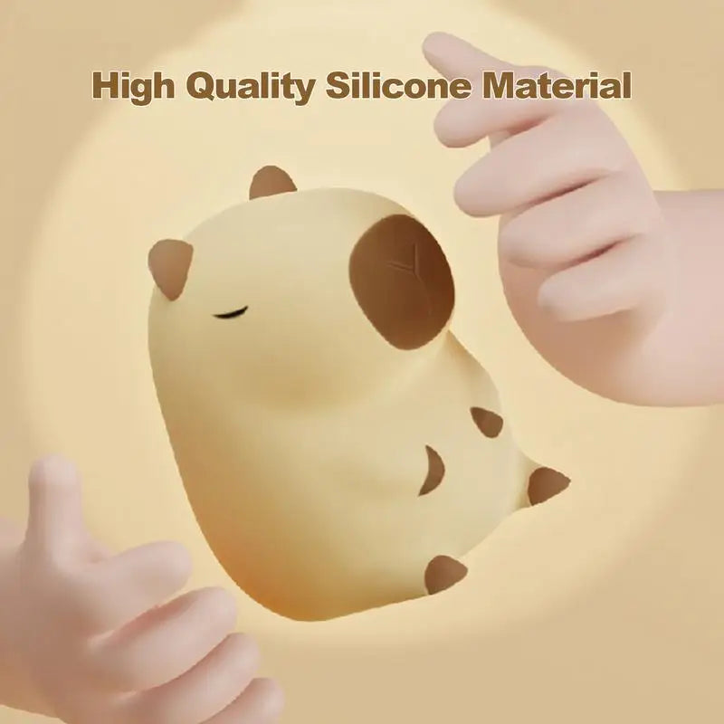 Capybara Touch Control Soft Silicone Lamp - Zaey.shop