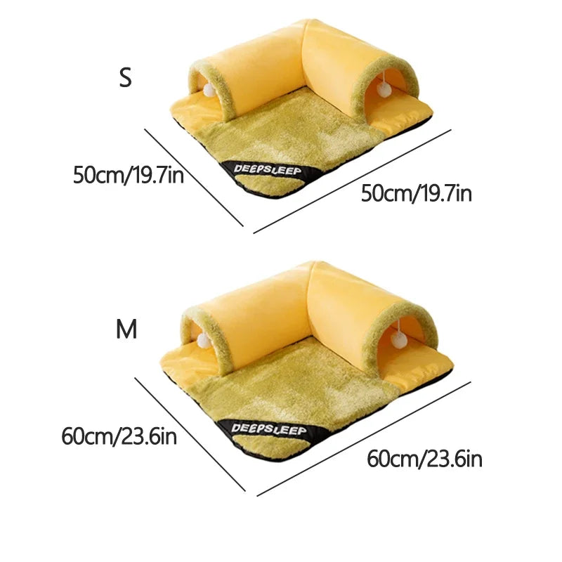 Detachable Non-slip Cat Tunnel Bed - Zaey.shop