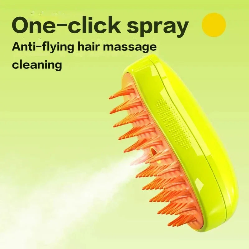 3 in 1 Steamy Pet  Grooming Brush - Zaey.shop