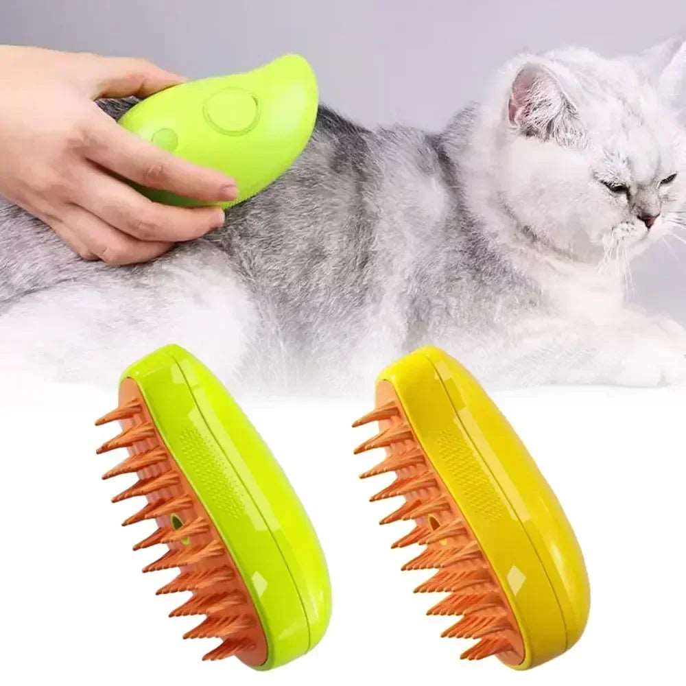 3 in 1 Steamy Pet  Grooming Brush - Zaey.shop